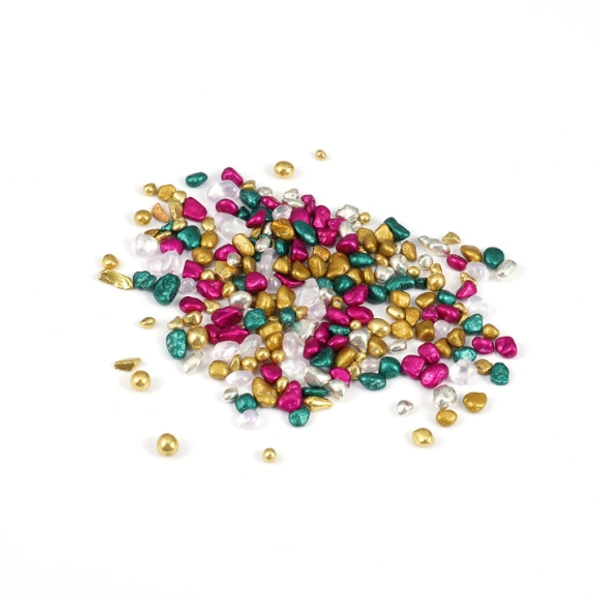 Craft Affaire Irregular Metal Stones - Multi Color - 50g
